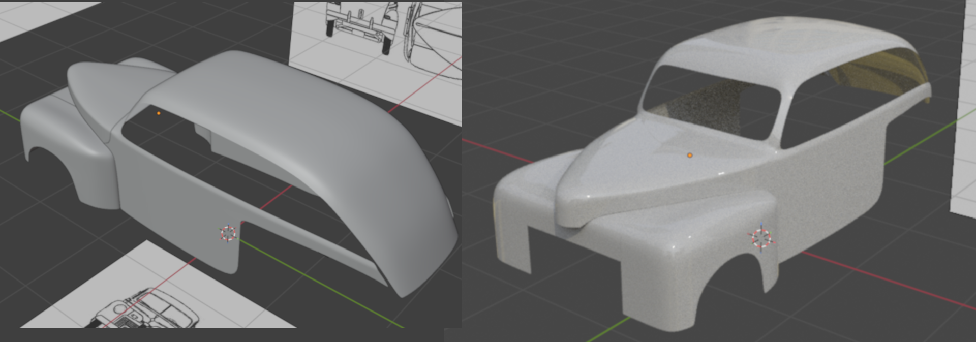 1948 Ford Deluxe 3D Modeling Process