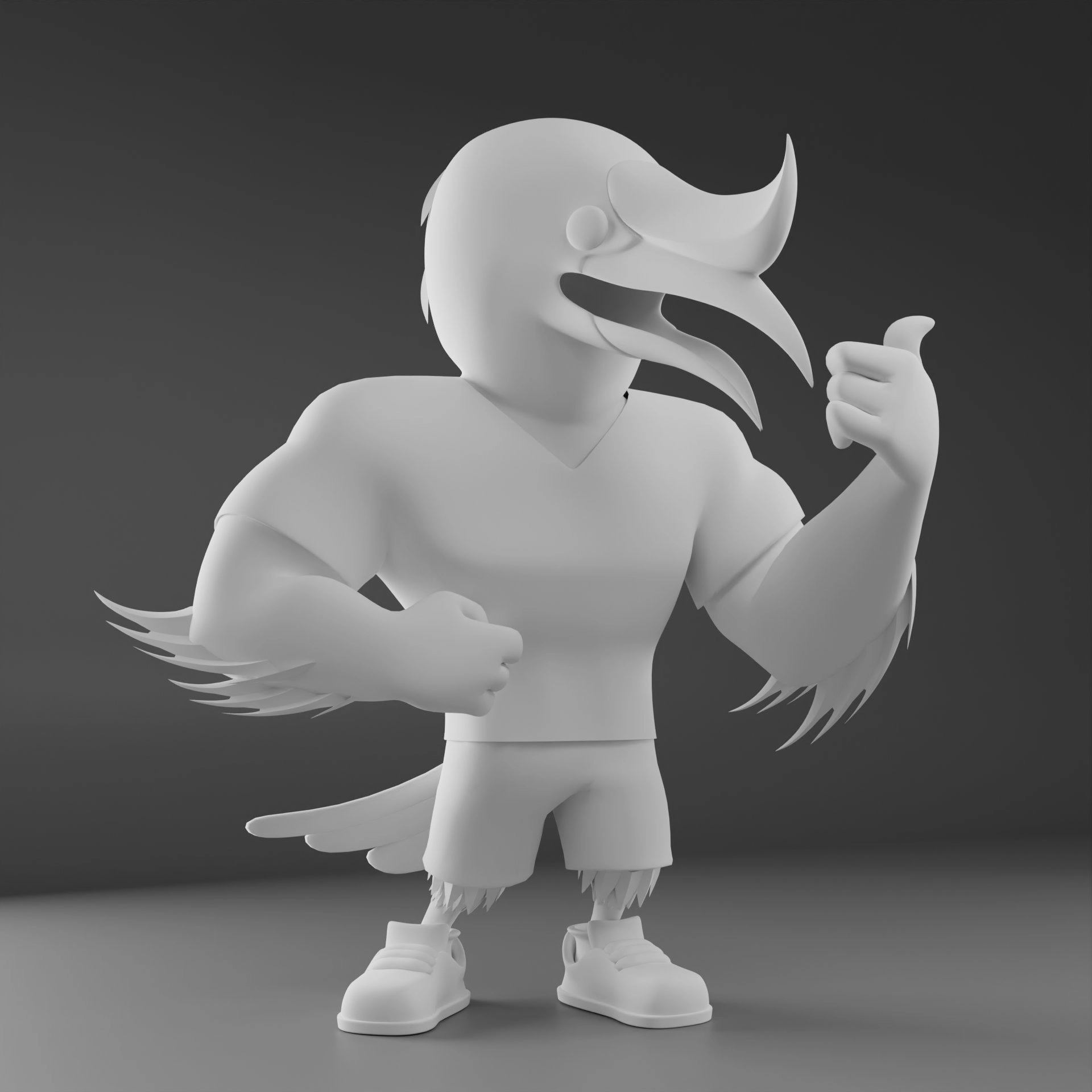Mascot Rear View